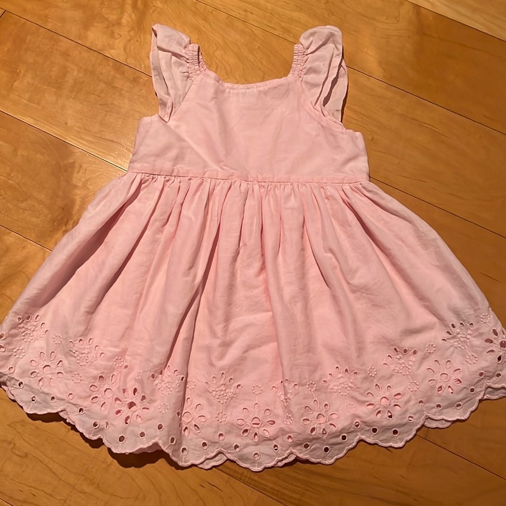 Baby GAP pink eyelet dress